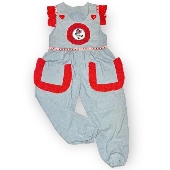 Vintage Handmade Raggedy Ann Jumpsuit Outfit - Picture 12 of 12